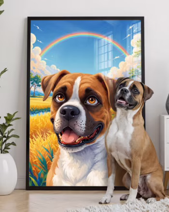 Magical Fairy Tale Style - Custom Pet Portrait Poster Canvas