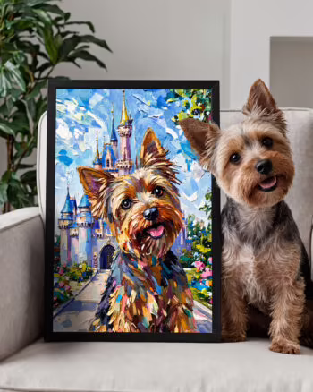True Oil Painting Style - Custom Pet Portrait Poster Canvas