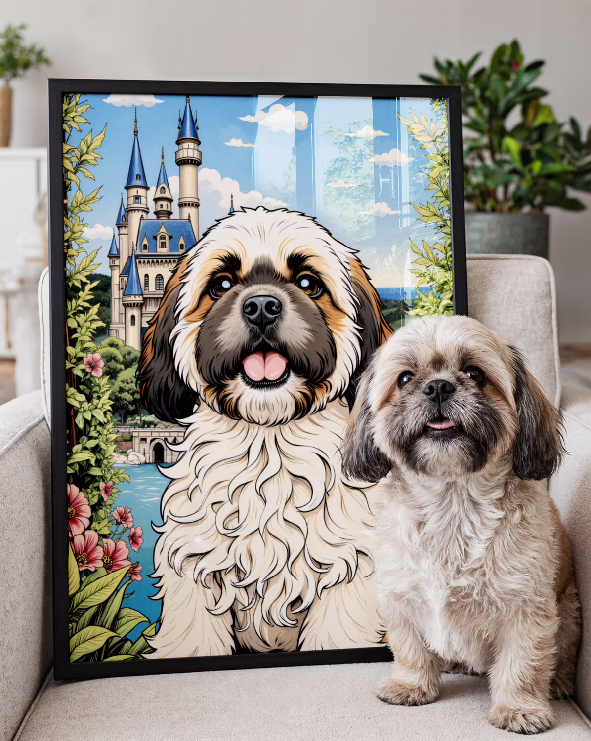 Realistic ComicBook 1 Realistic Comic Art Style - Custom Pet Portrait Poster Canvas Realistic ComicBook 1